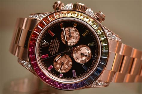 rolex daytona rose gold rainbow replica|rolex daytona rainbow everose gold.